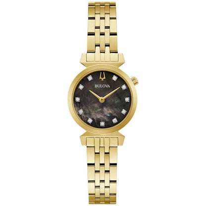 LADIES' REGATTA STAINLESS STEEL RECTANGLE WATCH, MOP DIAL