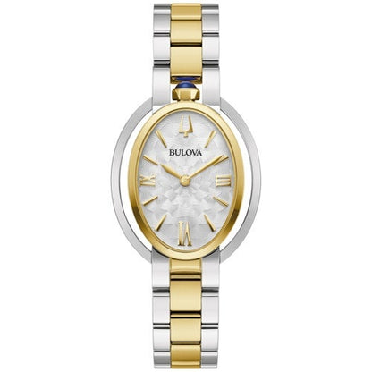 LADIES' RUBAIYAT STAINLESS STEEL OVAL WATCH, DIAL