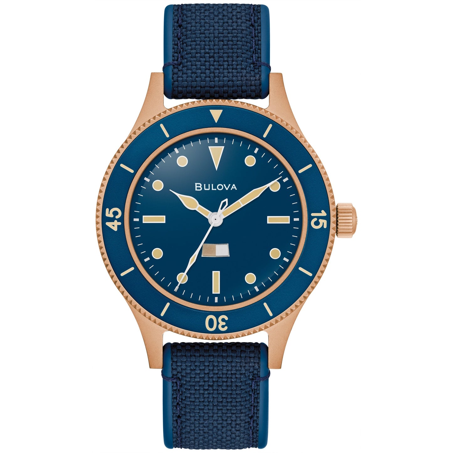 MEN'S MIL SHIPS AUTOMATIC CORDURA + HNBR STRAP WATCH, DIAL