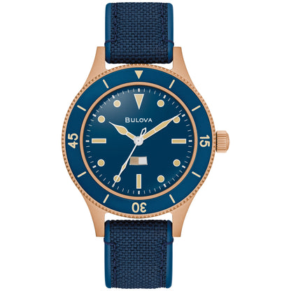 MEN'S MIL SHIPS AUTOMATIC CORDURA + HNBR STRAP WATCH, DIAL