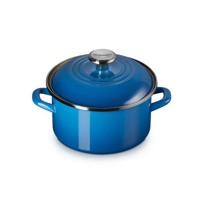 3.8QT ENAMEL ON STEEL COVERED PETITE STOCKPOT