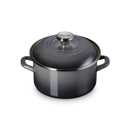 3.8QT ENAMEL ON STEEL COVERED PETITE STOCKPOT