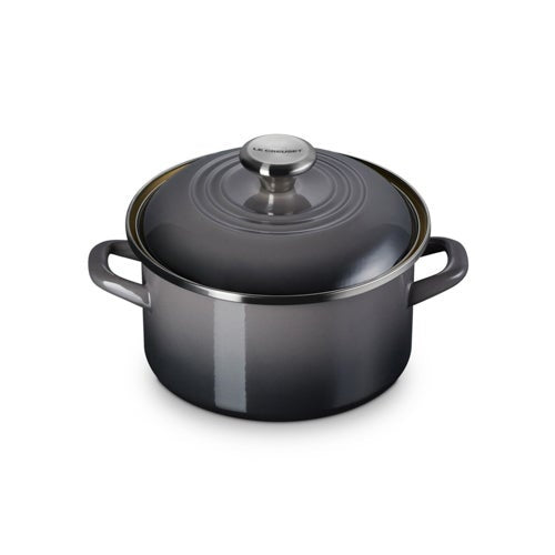 3.8QT ENAMEL ON STEEL COVERED PETITE STOCKPOT