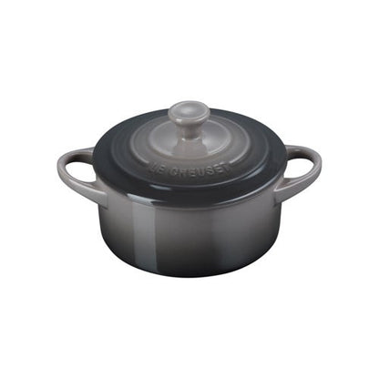 14OZ STONEWARE ROUND MINI COCOTTE OYSTER
