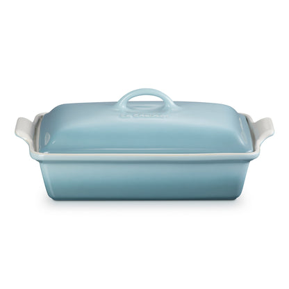 4QT HERITAGE STONEWARE COVERED RECTANGULAR CASSEROLE