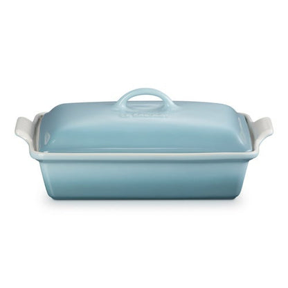 4QT HERITAGE STONEWARE COVERED RECTANGULAR CASSEROLE