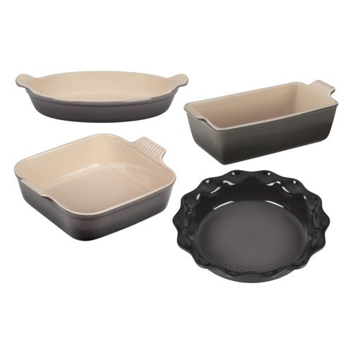 4PC HERITAGE STONEWARE BAKEWARE SET