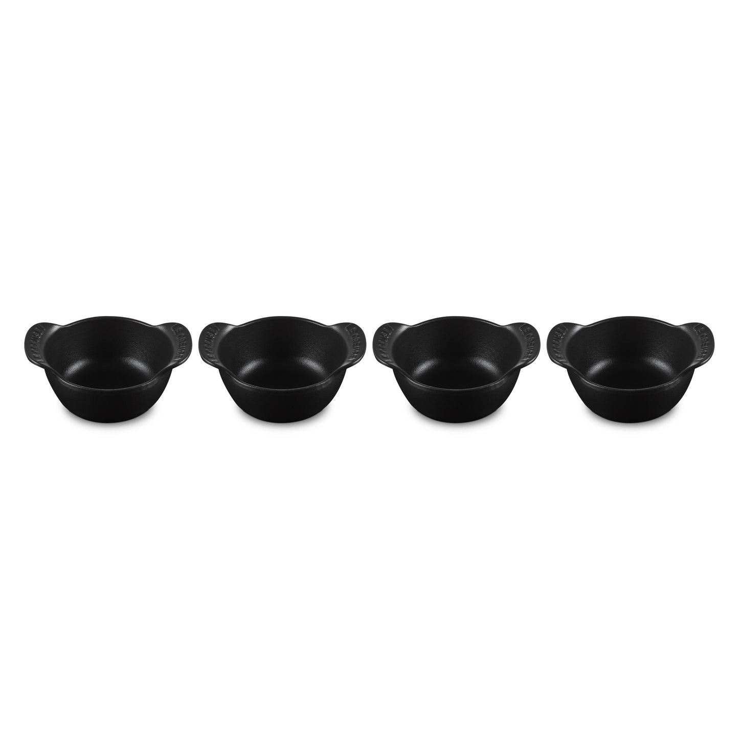 SET OF 4 GOURMAND CAST IRON MINI 0.3QT COCOTTES