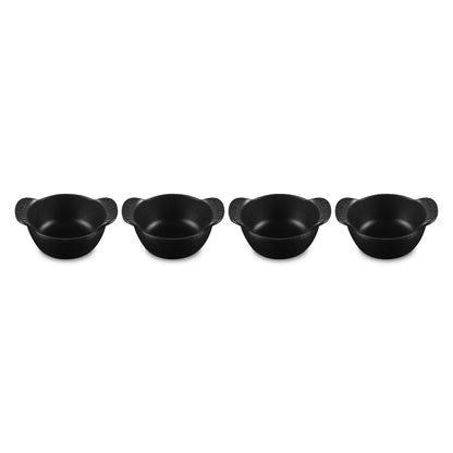 SET OF 4 GOURMAND CAST IRON MINI 0.3QT COCOTTES