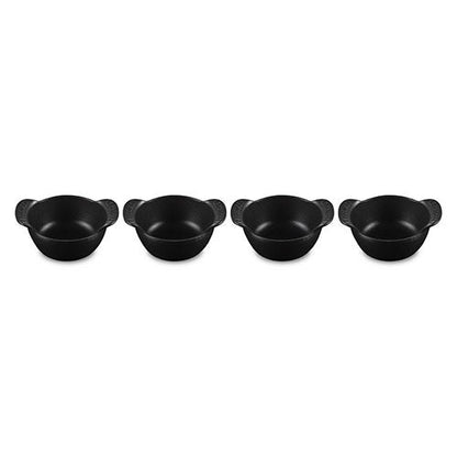 SET OF 4 GOURMAND CAST IRON MINI 0.3QT COCOTTES