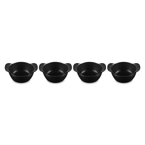 SET OF 4 GOURMAND CAST IRON MINI 0.3QT COCOTTES