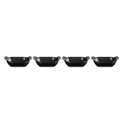 SET OF 4 GOURMAND CAST IRON MINI RECTANGULAR 0.3QT BAKERS