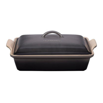 4QT HERITAGE STONEWARE COVERED RECTANGULAR CASSEROLE