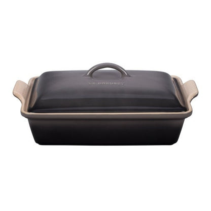 4QT HERITAGE STONEWARE COVERED RECTANGULAR CASSEROLE