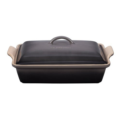 4QT HERITAGE STONEWARE COVERED RECTANGULAR CASSEROLE