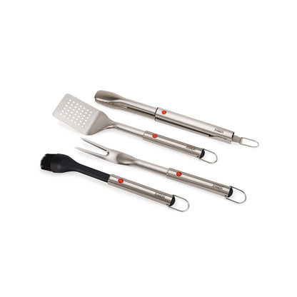 GRILLOUT 4PC BBQ UTENSIL SET W/ STORAGE CASE