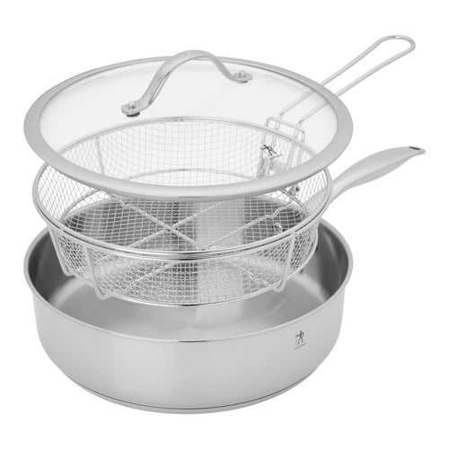 ARAGON 5.75QT SAUTE PAN W/ LID & FRYER BASKET