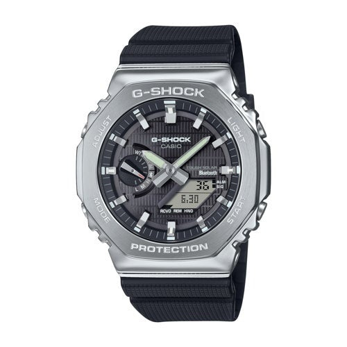 MENS G-STEEL 2100 MOBILE LINK SOLAR STEEL RESIN WATCH DIAL