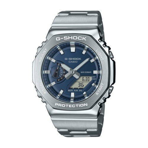 MENS 2100 G-SHOCK OCTAGON G-STEEL STAINLESS STEEL WATCH DIAL