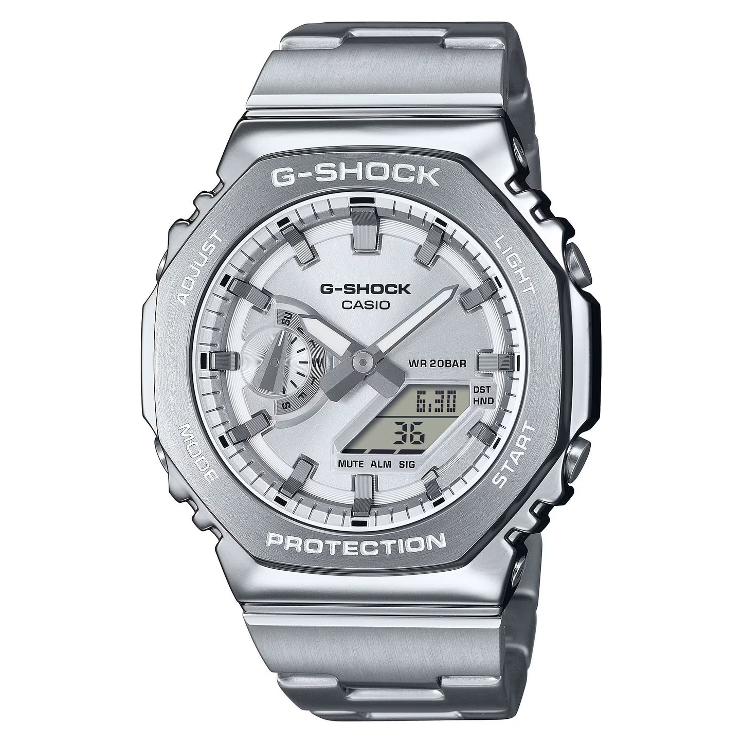 MENS 2100 G-SHOCK OCTAGON G-STEEL WATCH