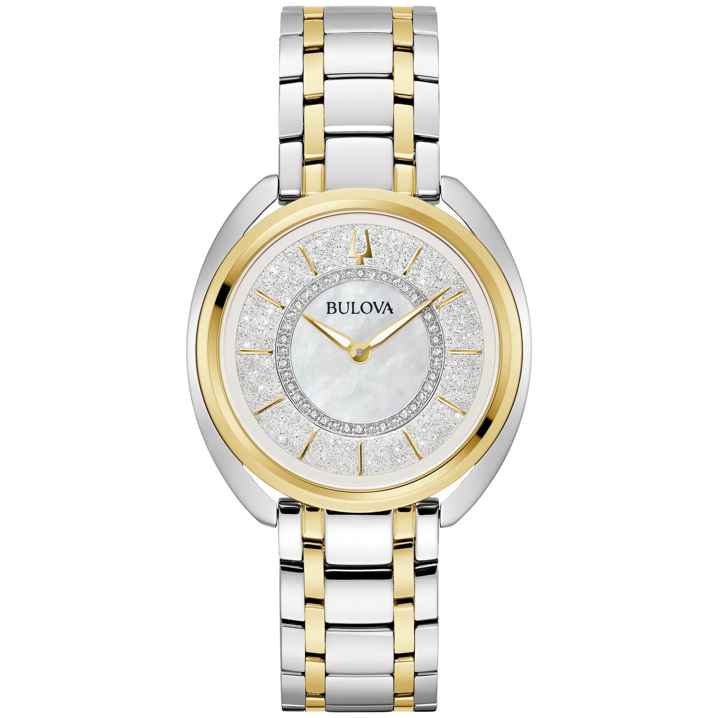 LADIES' DUALITY STAINLESS STEEL WATCH W/ 2 STRAPS, MOTHER-OF-PEARL DIAL