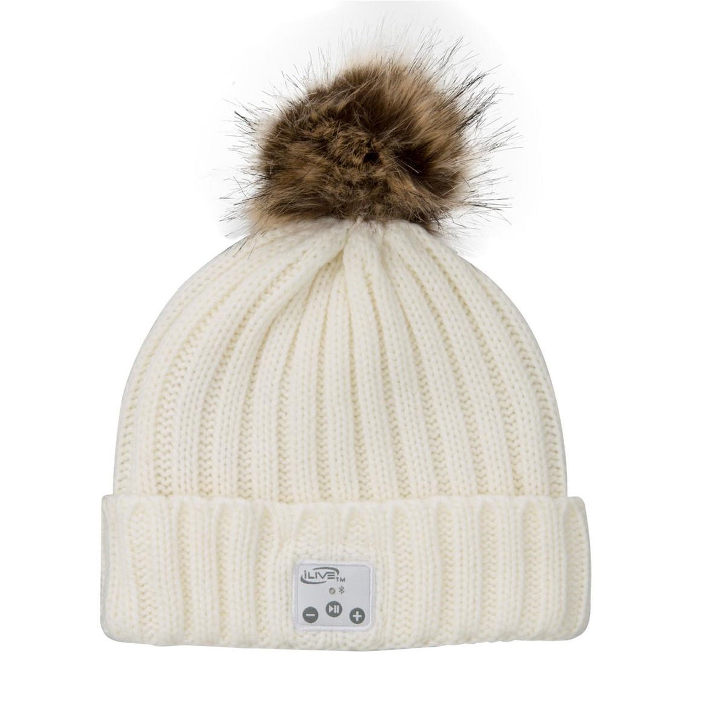 BLUETOOTH WIRELESS MUSIC BEANIE W/ BUILT-IN SPEAKERS AND MIC