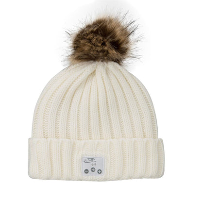 BLUETOOTH WIRELESS MUSIC BEANIE W/ BUILT-IN SPEAKERS AND MIC