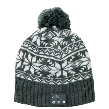 BLUETOOTH WIRELESS MUSIC BEANIE W/ BUILT-IN SPEAKERS AND MIC