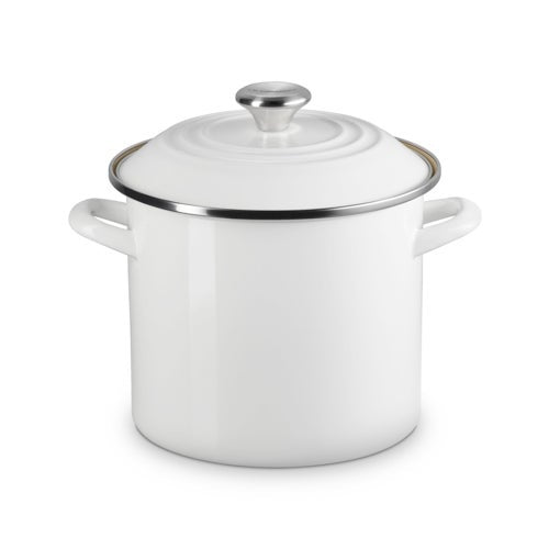 8QT ENAMEL ON STEEL COVERED STOCKPOT