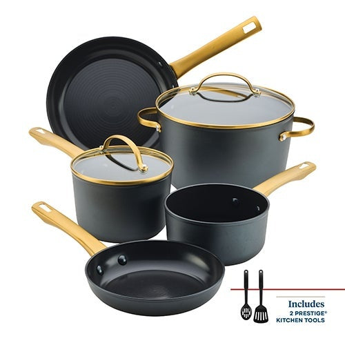 9PC FORGED INDUCTION CERAMIC COOKWARE SET