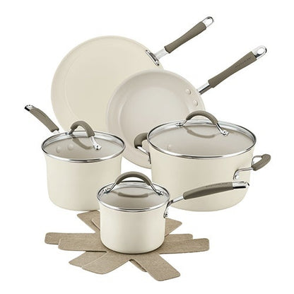 10PC CUCINA CERAMIC COOKWARE SET