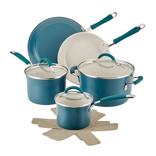 10PC CUCINA CERAMIC COOKWARE SET