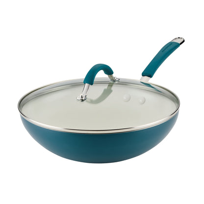 11" CUCINA CERAMIC STIR FRY PAN W/ LID