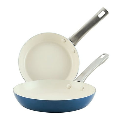 2PC VIBRANCE CERAMIC NONSTICK FRY PAN SET