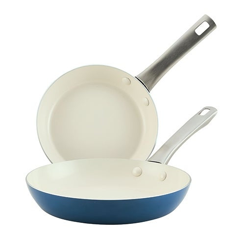 2PC VIBRANCE CERAMIC NONSTICK FRY PAN SET