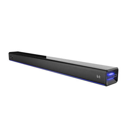 2.0 CHANNEL 31.5" BLUETOOTH SOUNDBAR W/ AMBIENT LIGHTING