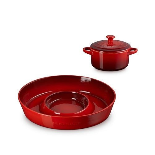 CHIP & DIP PLATTER W/ 24OZ ROUND COCOTTE
