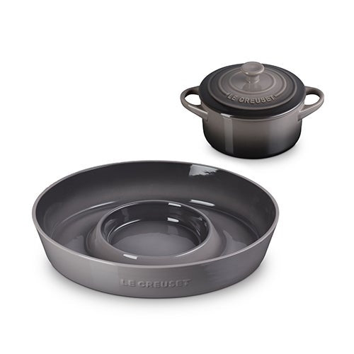 CHIP & DIP PLATTER W/ 24OZ ROUND COCOTTE