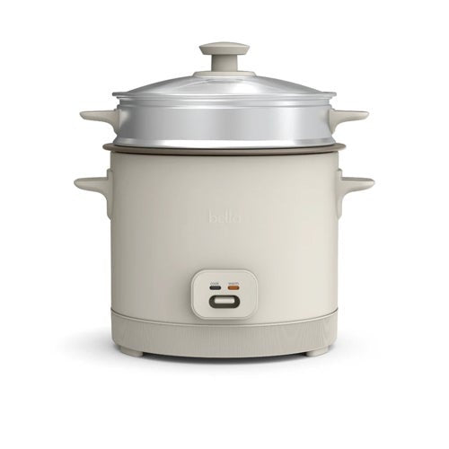 16 CUP RICE COOKER W/ STEAMER OATMILK