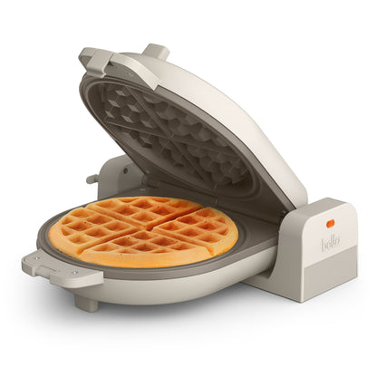 FLIP-N-STORE CERAMIC WAFFLE MAKER OATMILK