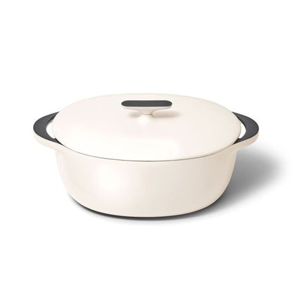 8.5QT ENAMELED CAST IRON OVAL DUTCH W/ LID