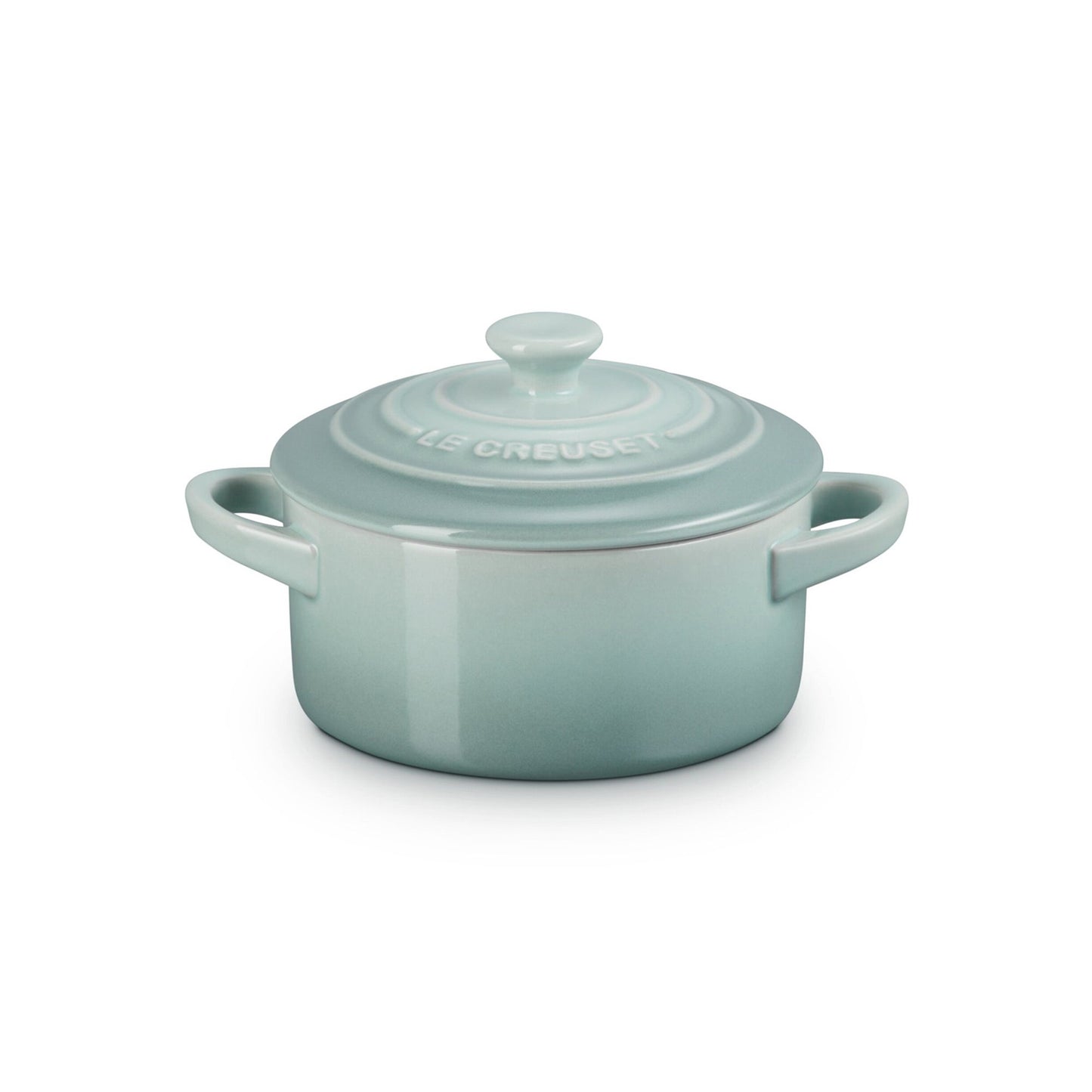 8OZ STONEWARE MINI ROUND COCOTTE SEA SALT