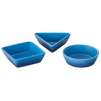 3PC STONEWARE SERVING/TAPAS DISH SET