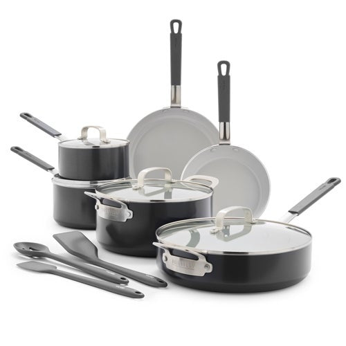 CERAMIC NONSTICK ALUMINUM 13PC COOKWARE SET