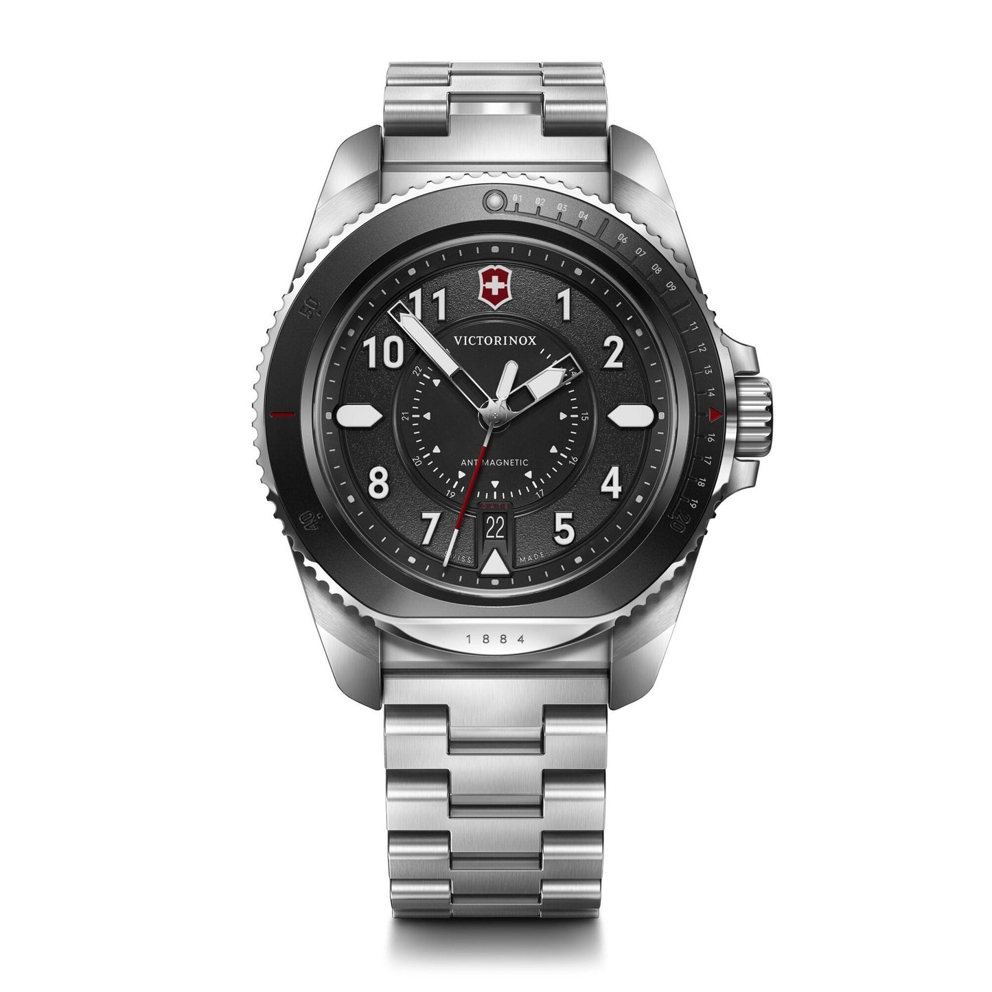 MENS JOURNEY 1884 STAINLESS STEEL WATCH DIAL