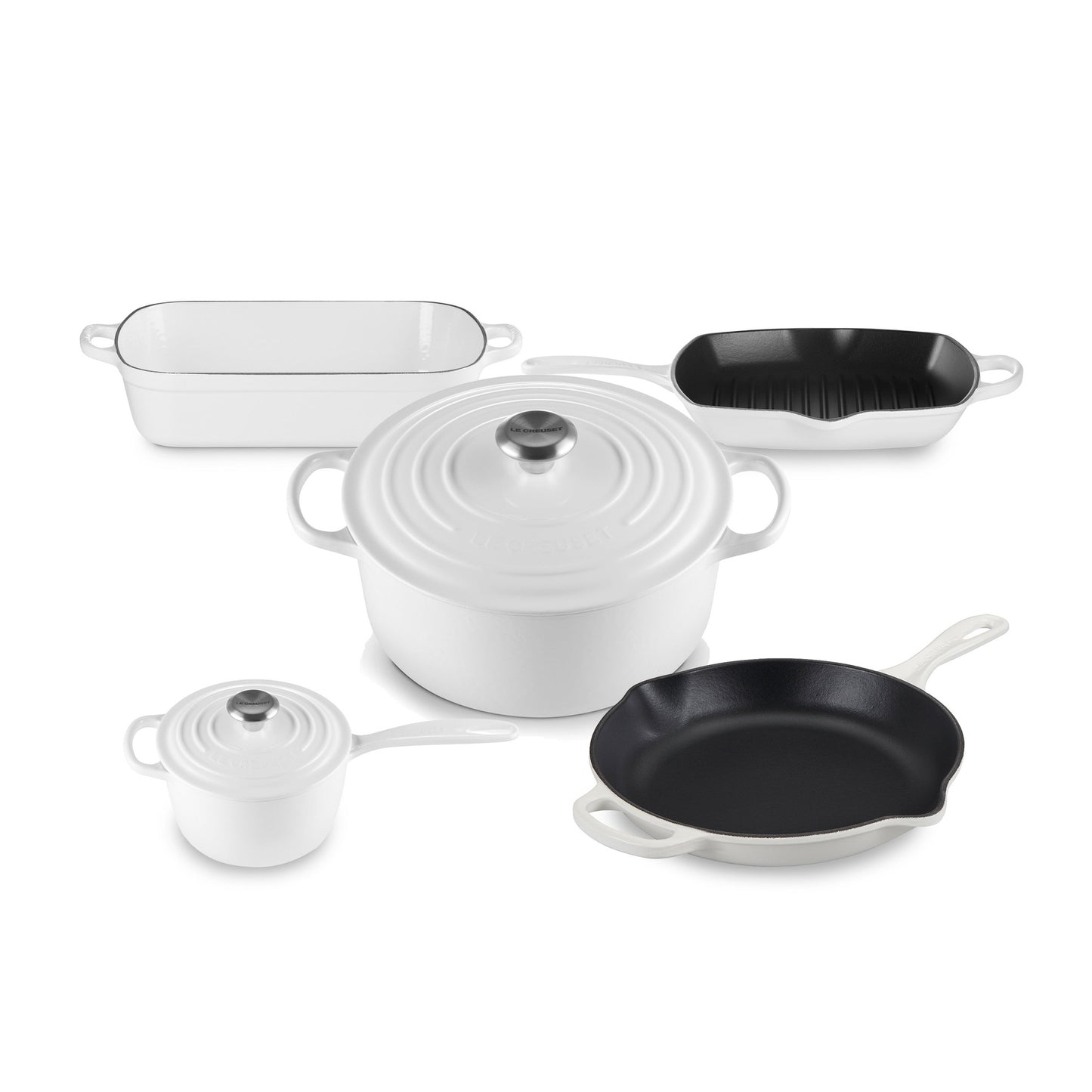 7PC SIGNATURE CAST IRON COOKWARE SET