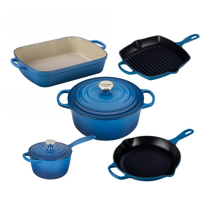 7PC SIGNATURE CAST IRON COOKWARE SET