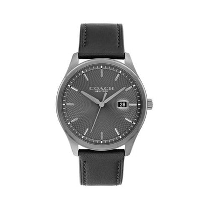 MENS OLIVER LEATHER STRAP WATCH DIAL