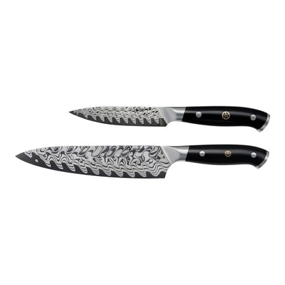 COMPASS DAMASCUS 2PC KNIFE SET