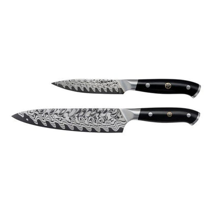 COMPASS DAMASCUS 2PC KNIFE SET